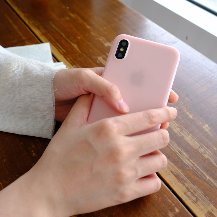 Bare Naked EX Thinnest Clear Case for iPhone X - Cotton Candy in Hand - 2