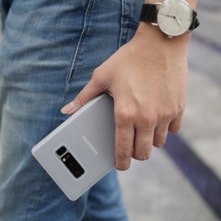Bare Naked Ultra Thin Case for Samsung Galaxy Note 8 - Frost in Hand