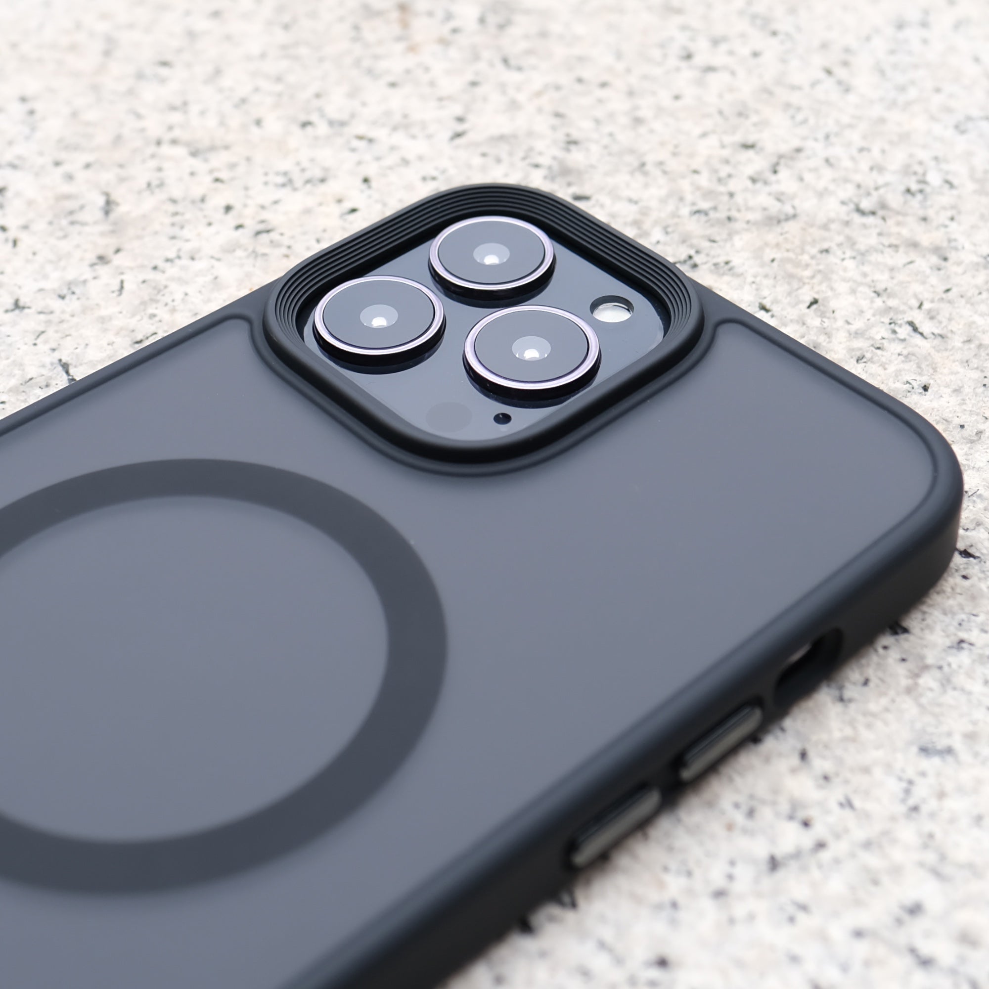 Bare Armour - Minimalist Shock Resistant Case with MagSafe for iPhone 13 Pro and iPhone 13 Pro Max - Camera Lip