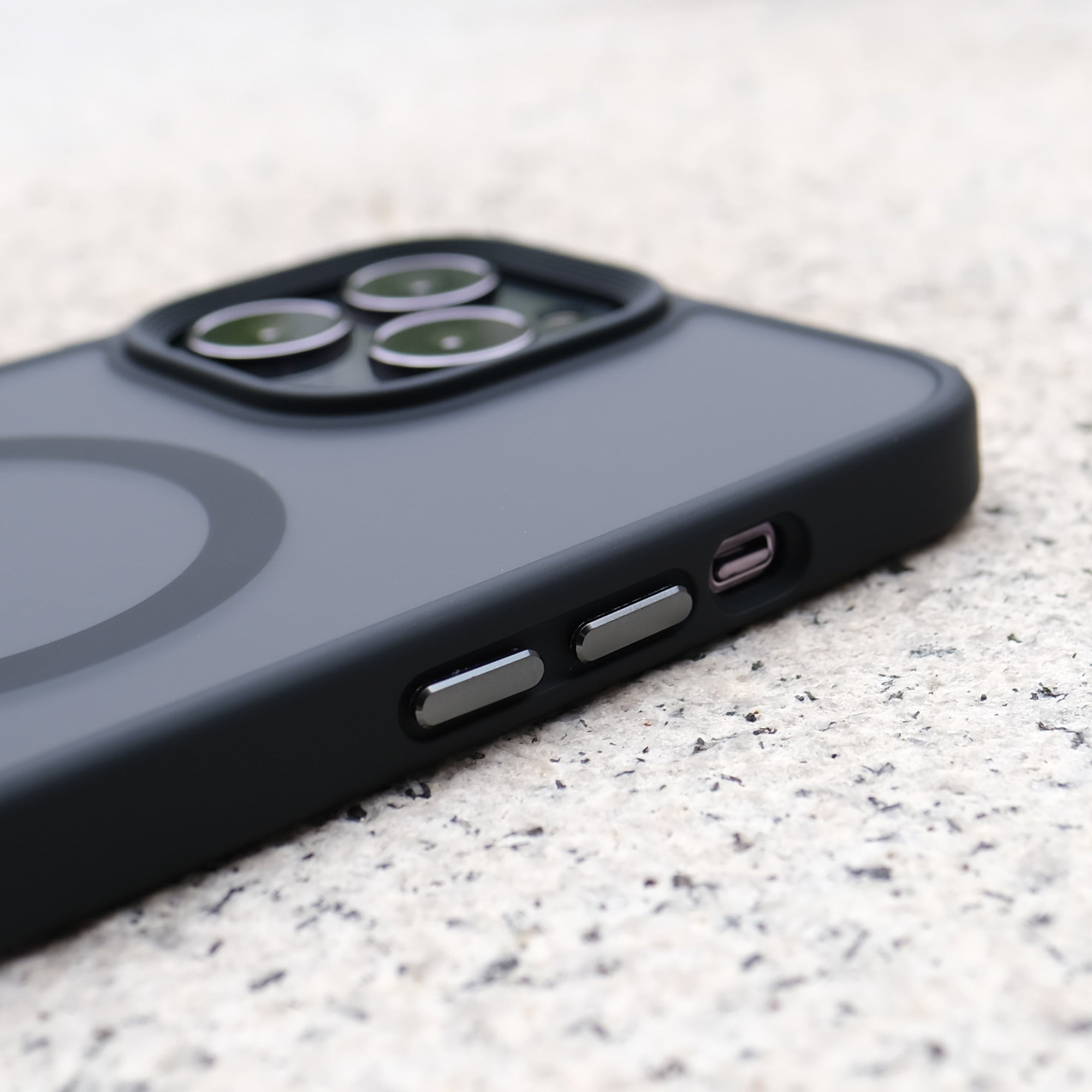 Bare Armour - Minimalist Shock Resistant Case with MagSafe for iPhone 13 Pro and iPhone 13 Pro Max - Metal Buttons
