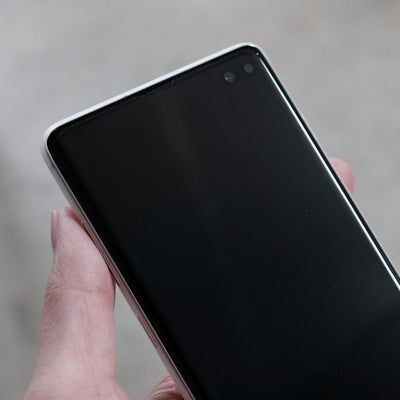 Bare Pane - Full-Coverage Hybrid Ultra-thin Nano Glass Screen Protector with Full Adhesive for Samsung Galaxy S10 and S10 Plus