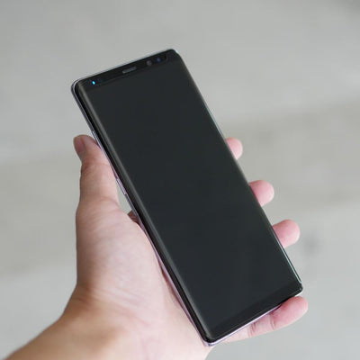 Bare Pane - Full-Coverage Tempered Glass Screen Protector with Full Adhesive for Samsung Galaxy Note 8 - Full-Coverage